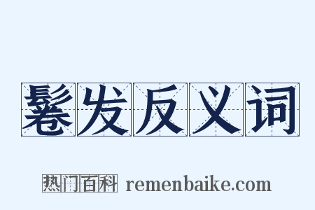 鬈发反义词是什么意思的图片